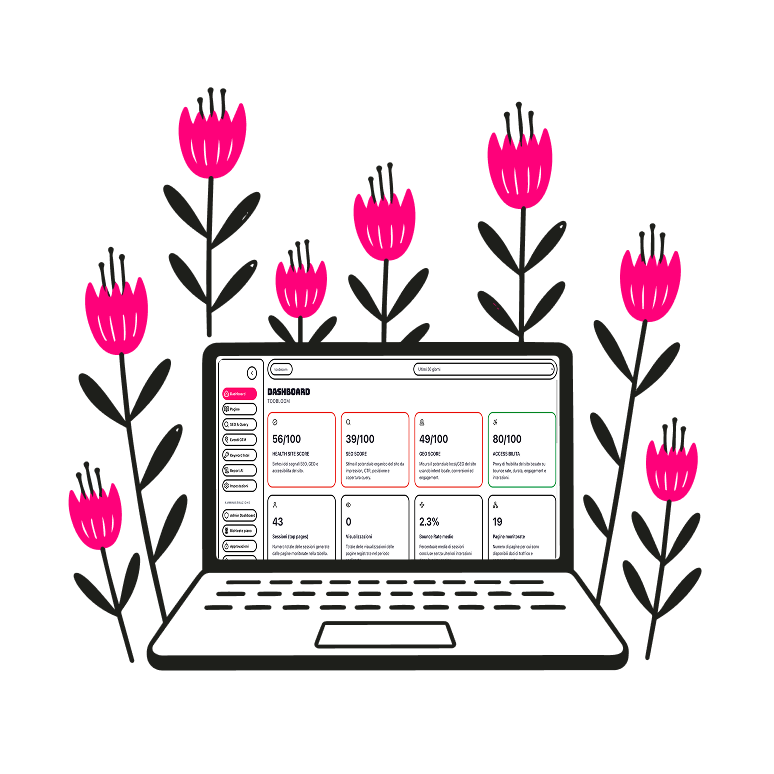 Schema dati GA4 Search Console e conversioni in TooBloom